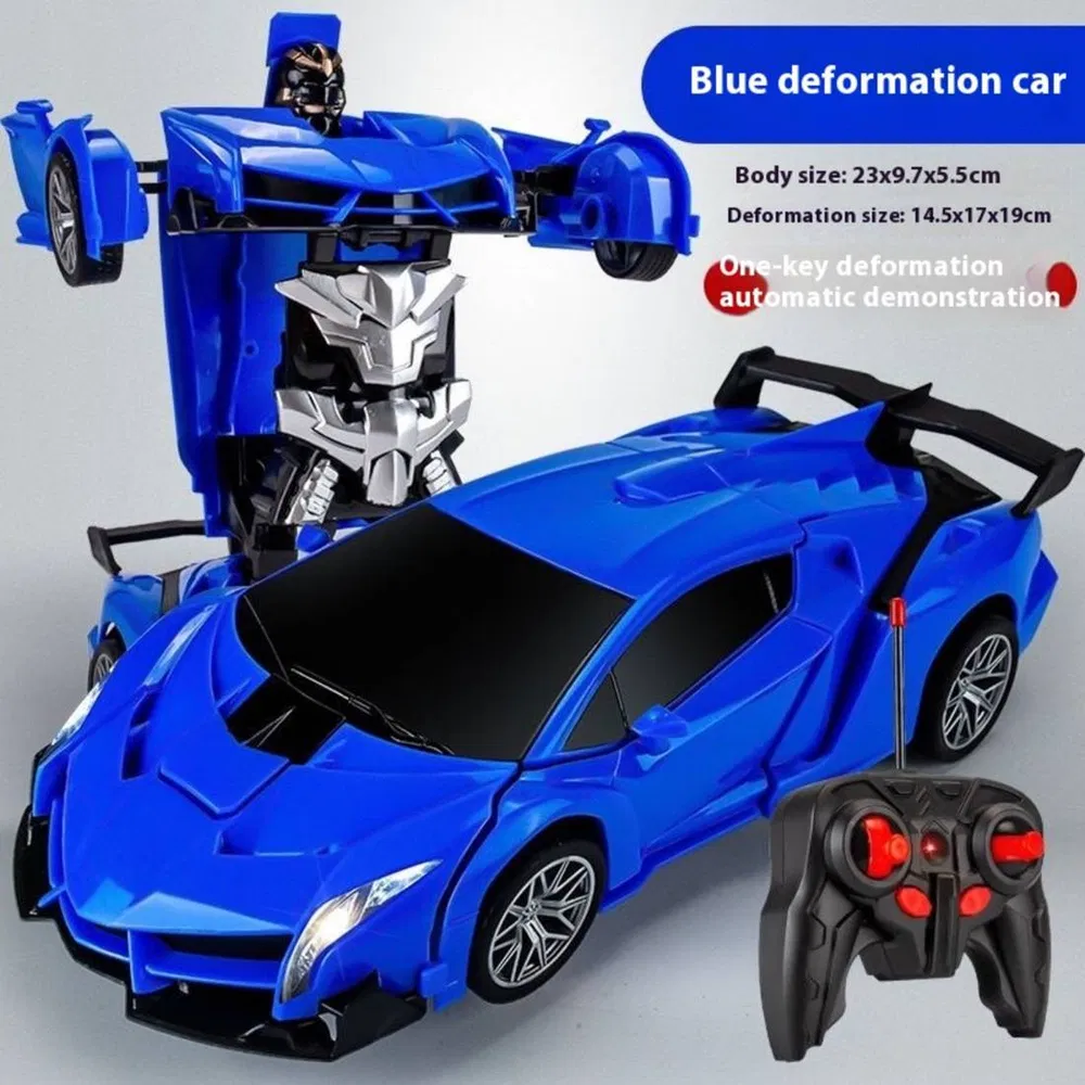 Transforming Car Robot, One-Button Deformation R&C Toy Car, 1-18 Scale 360' Rotating Drifting, Toys Suitable For Kids Over 3 Years Old, Educational Toys, Children's Day Gift, Birthday