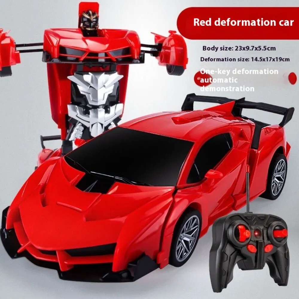 Transforming Car Robot, One-Button Deformation R&C Toy Car, 1-18 Scale 360' Rotating Drifting, Toys Suitable For Kids Over 3 Years Old, Educational Toys, Children's Day Gift, Birthday