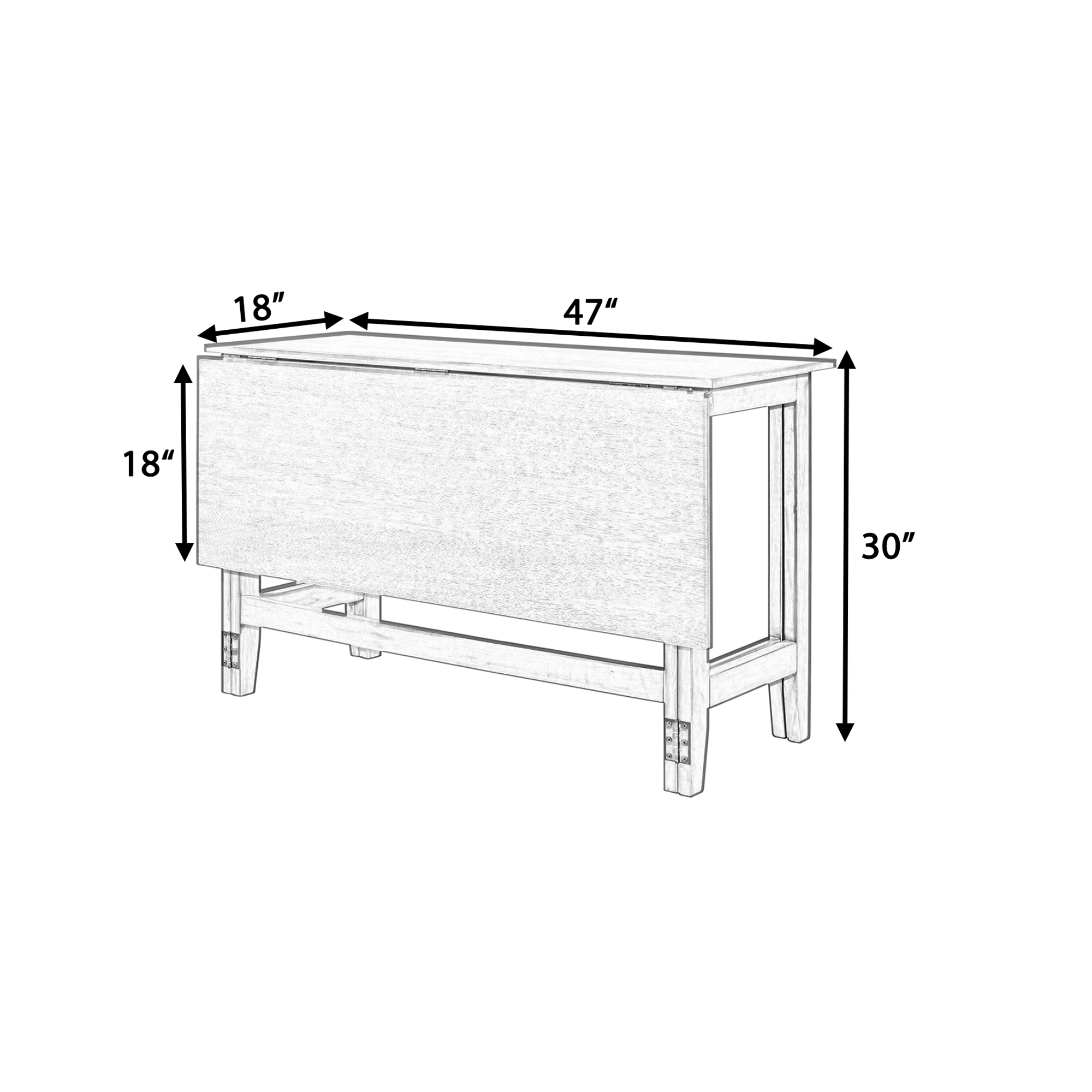 Wood Extendable Dining Table, picture 4 of 4