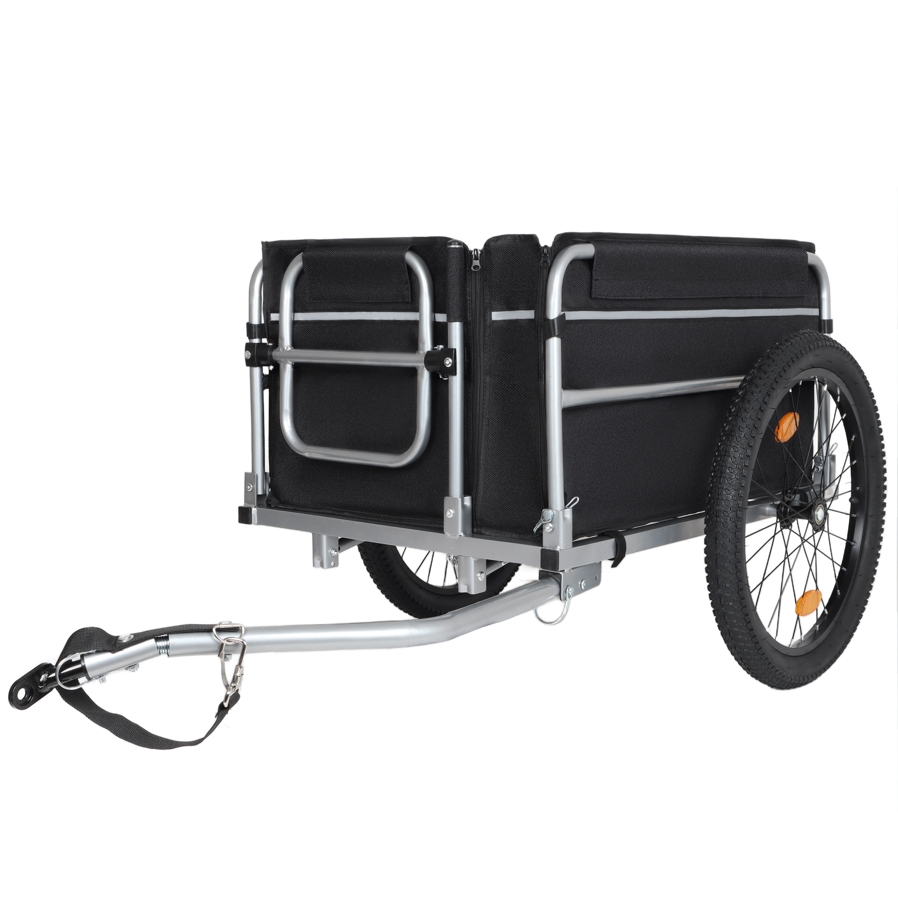 Heavy-duty Bicycle Cargo Trailer For Camping And Grocery Hauling_voghion.com