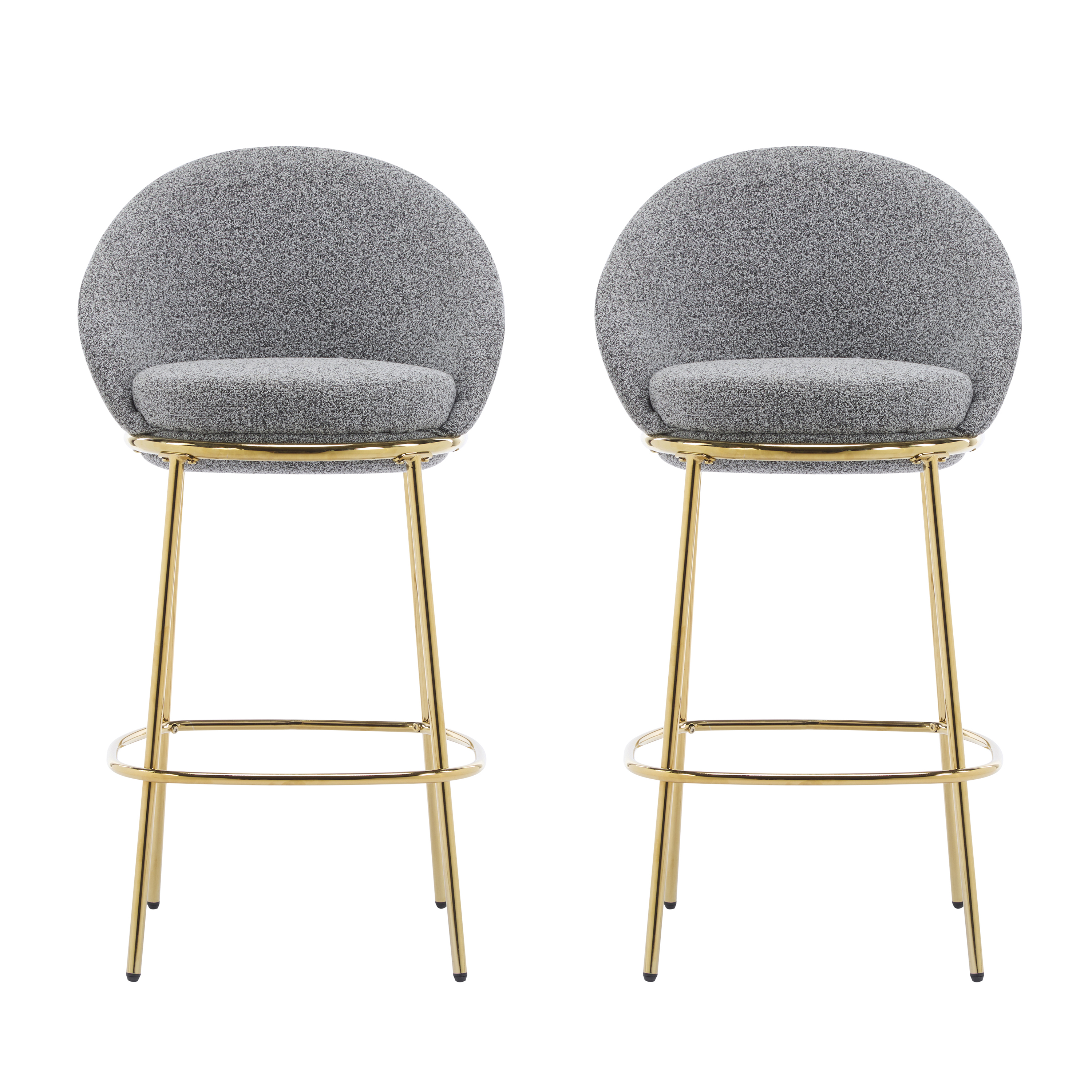 Metal Upholstered Barstool Set, picture 2 of 4