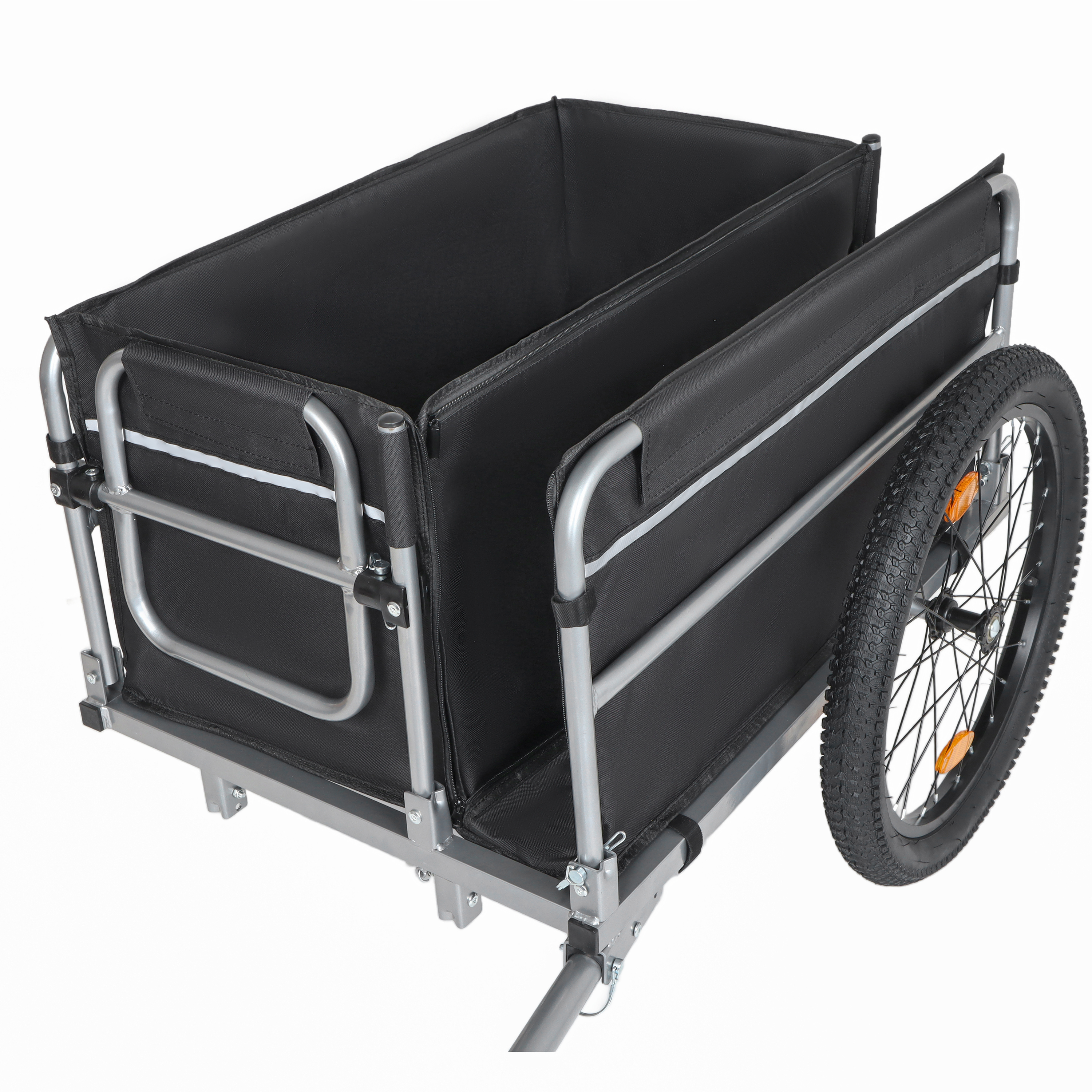Heavy-duty Bicycle Cargo Trailer For Camping And Grocery Hauling_voghion.com