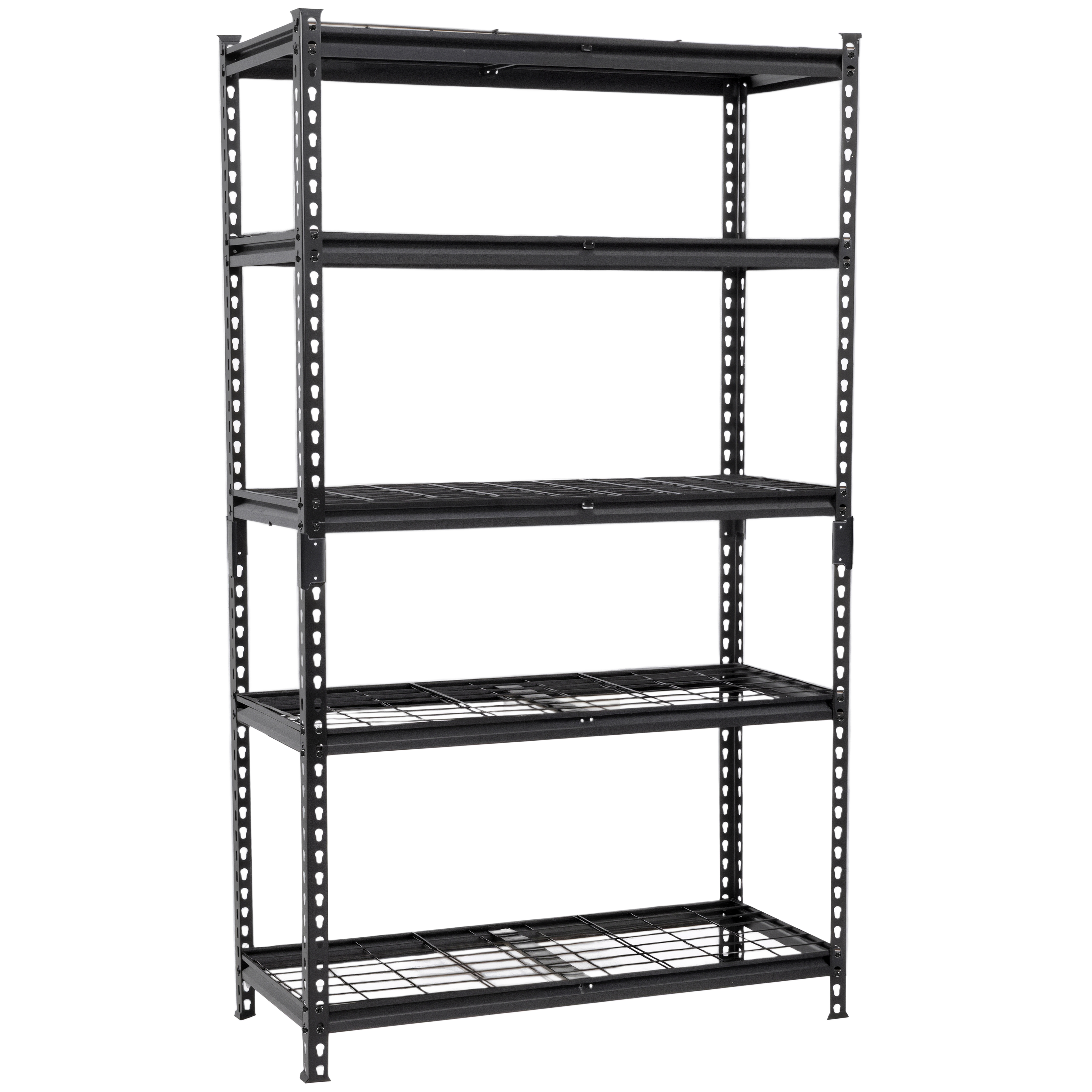 5- Tier Storage Shelves  Heavy- Duty Garage Shelving  Adjustable Shelving Unit  Steel Shelf  Boltless Assembly  For Garage  Shed  2 250 Lb Load   36 W X 18 D X 72 H Inches  Black - Image 1
