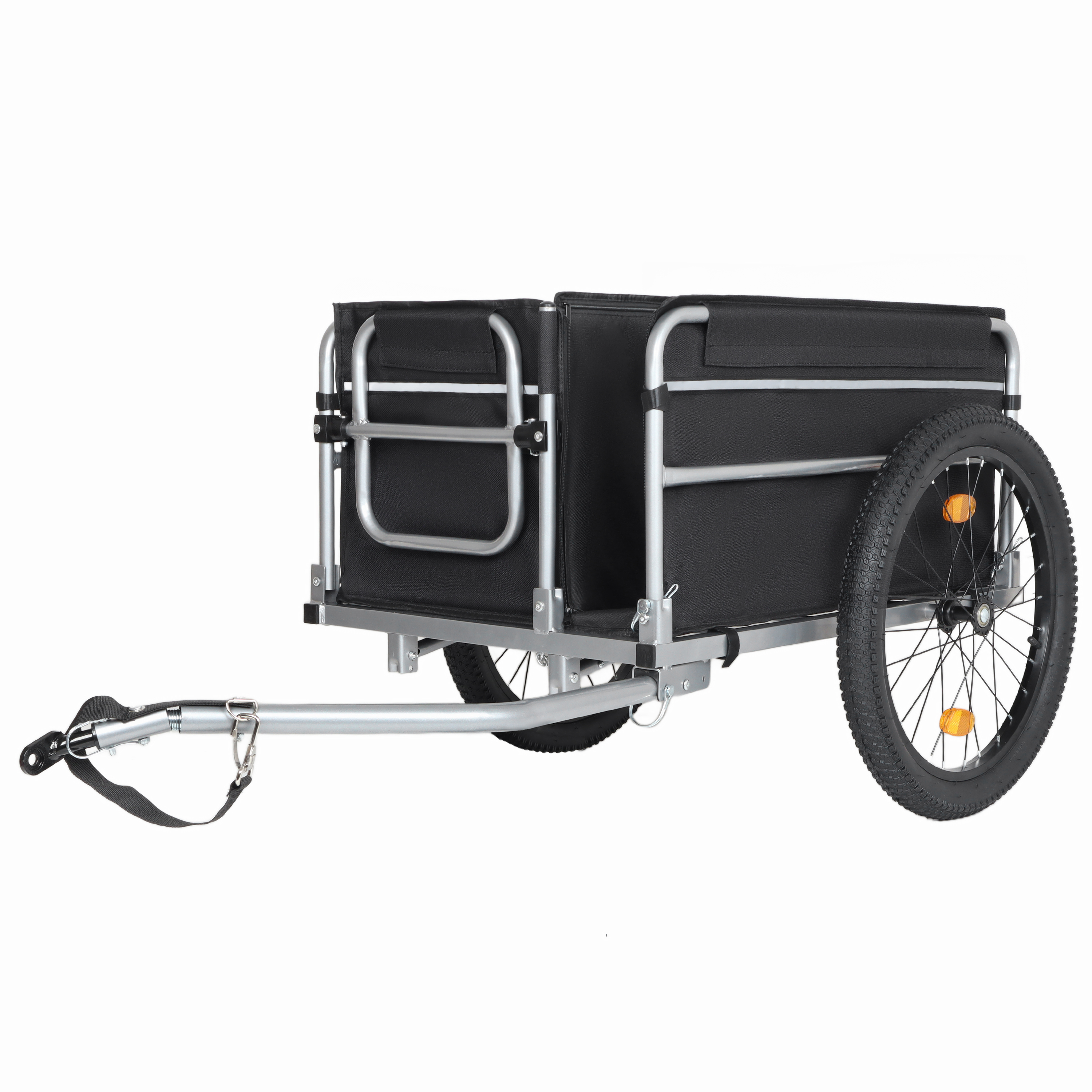 Heavy-duty Bicycle Cargo Trailer For Camping And Grocery Hauling_voghion.com
