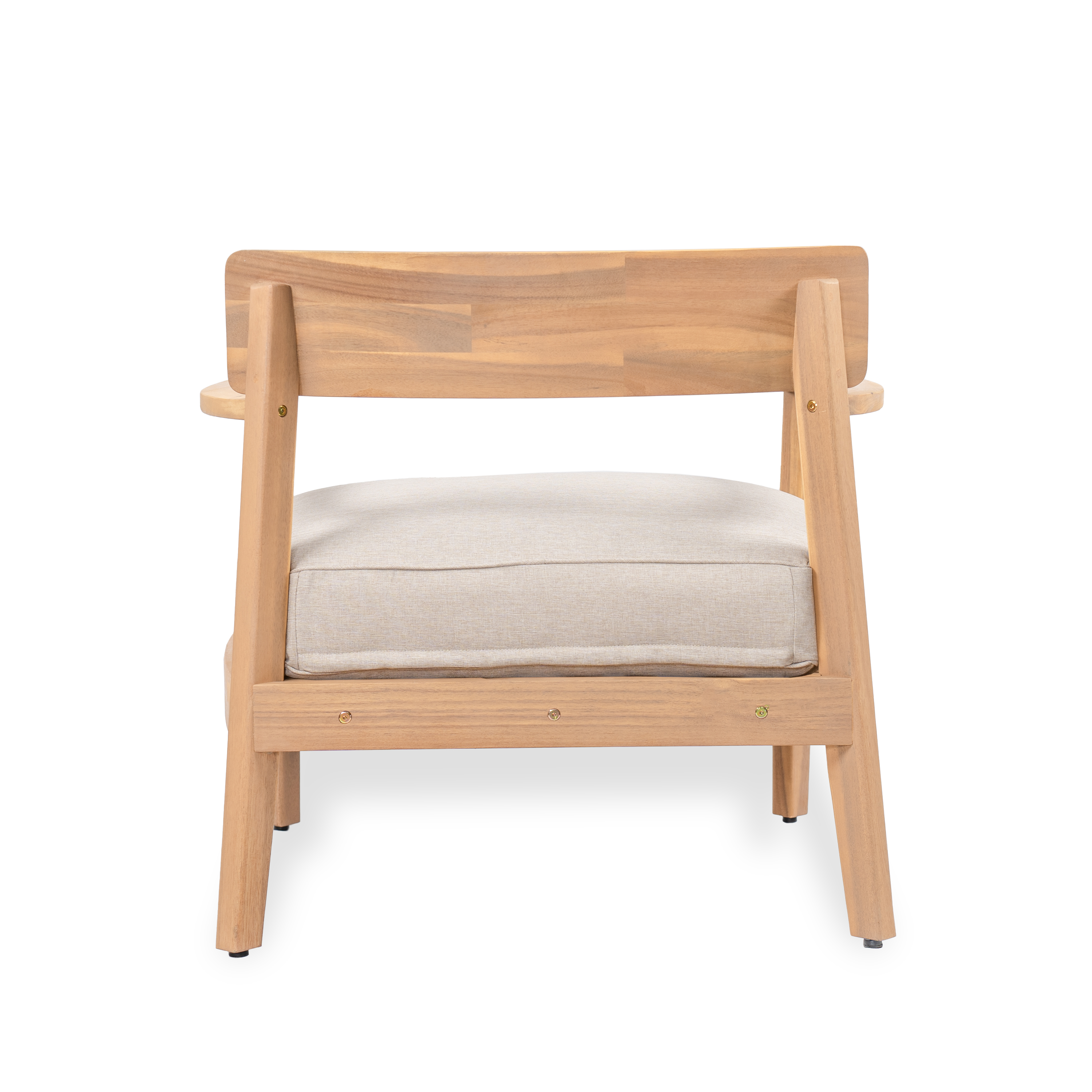 Acacia Wood Club Chair, picture 2 of 4