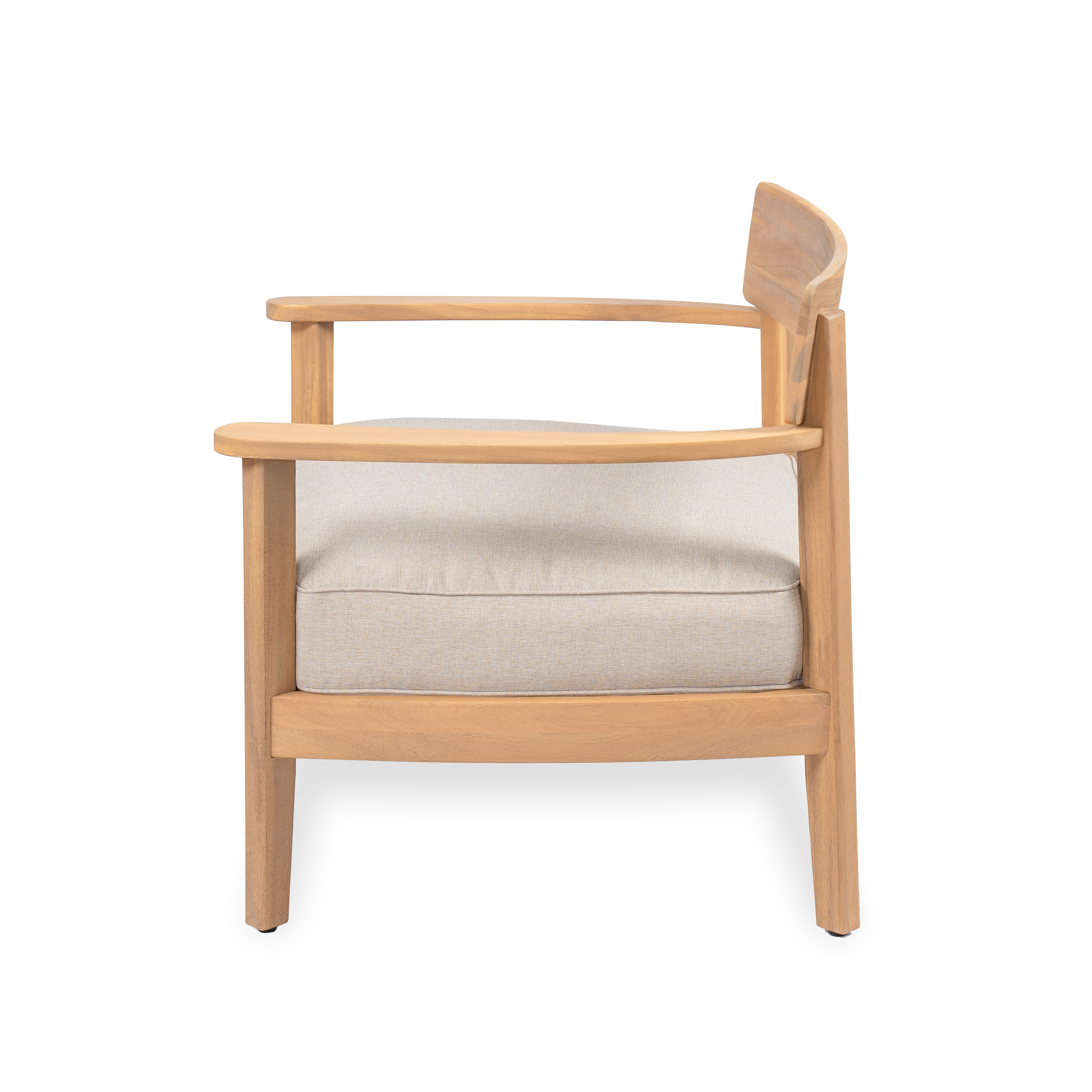 Acacia Wood Club Chair