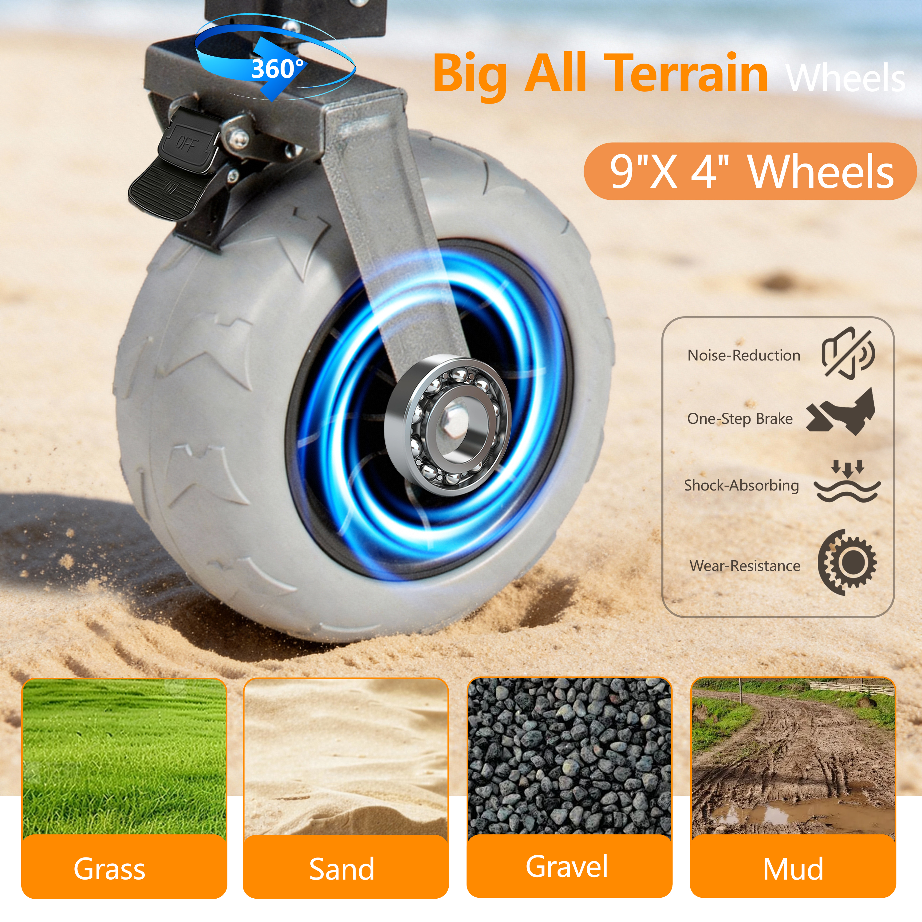 52- Inch Extended Heavy- Duty Foldable Utility Wagon  560lbs  Patented Ultra- Stable Frame  1-6 Space- Saving Fold  Portable And Collapsible For Beach  Sports  And Garden Use  Dark Blue Gray