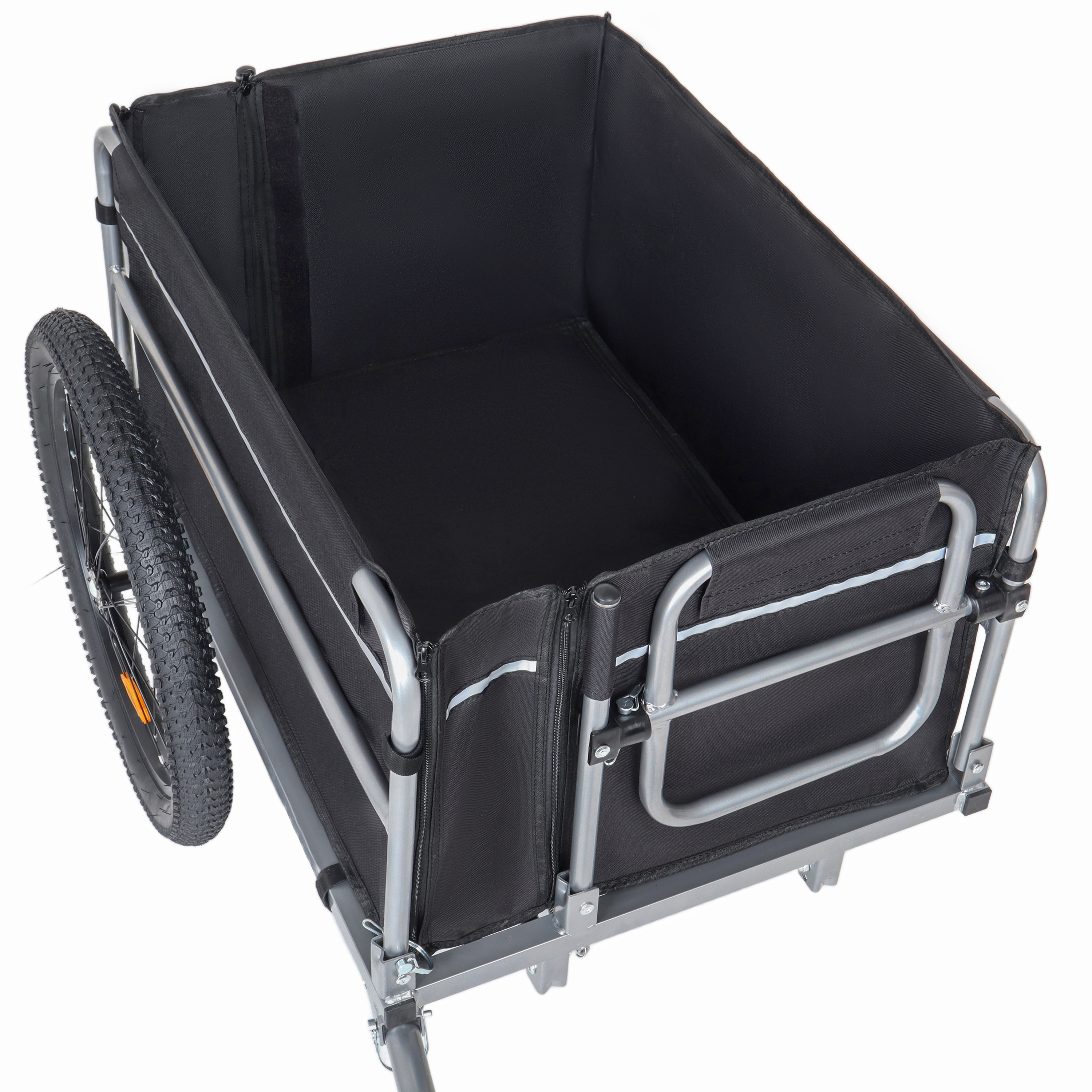 Heavy-duty Bicycle Cargo Trailer For Camping And Grocery Hauling_voghion.com