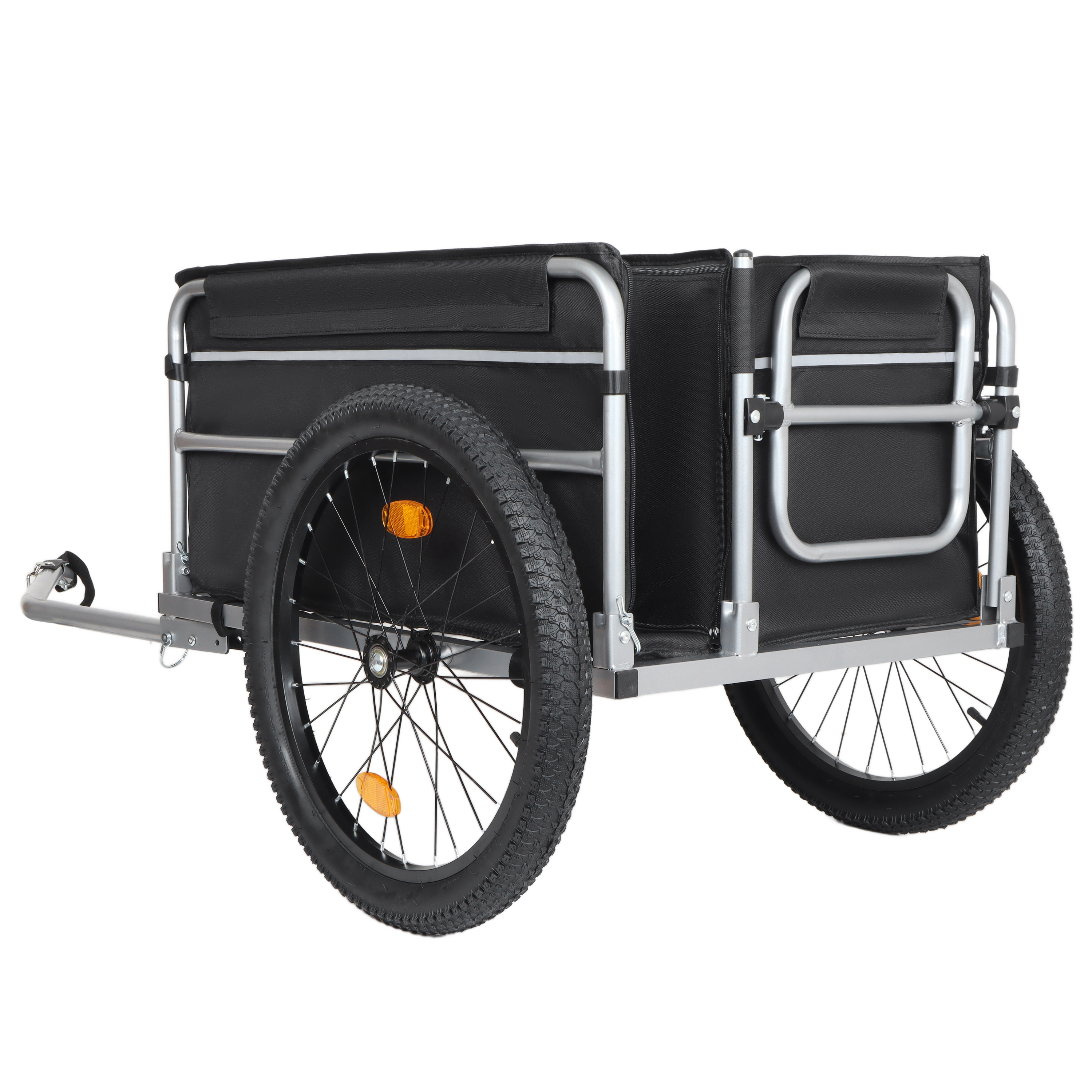 Heavy-duty Bicycle Cargo Trailer For Camping And Grocery Hauling_voghion.com