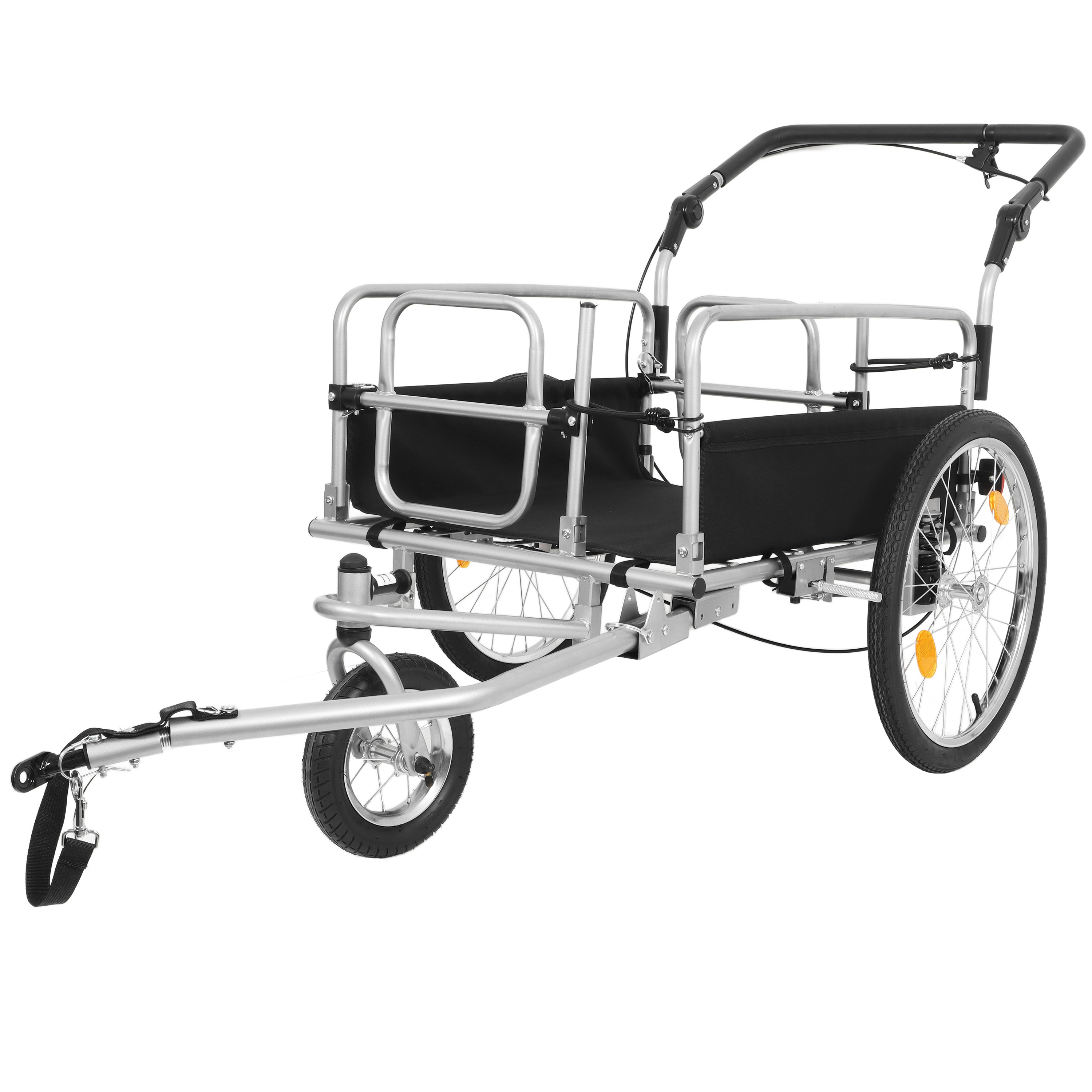 3- In- 1 Heavy- Duty Bike Cargo Trailer -  E- Bike Compatible Steel Frame... 3