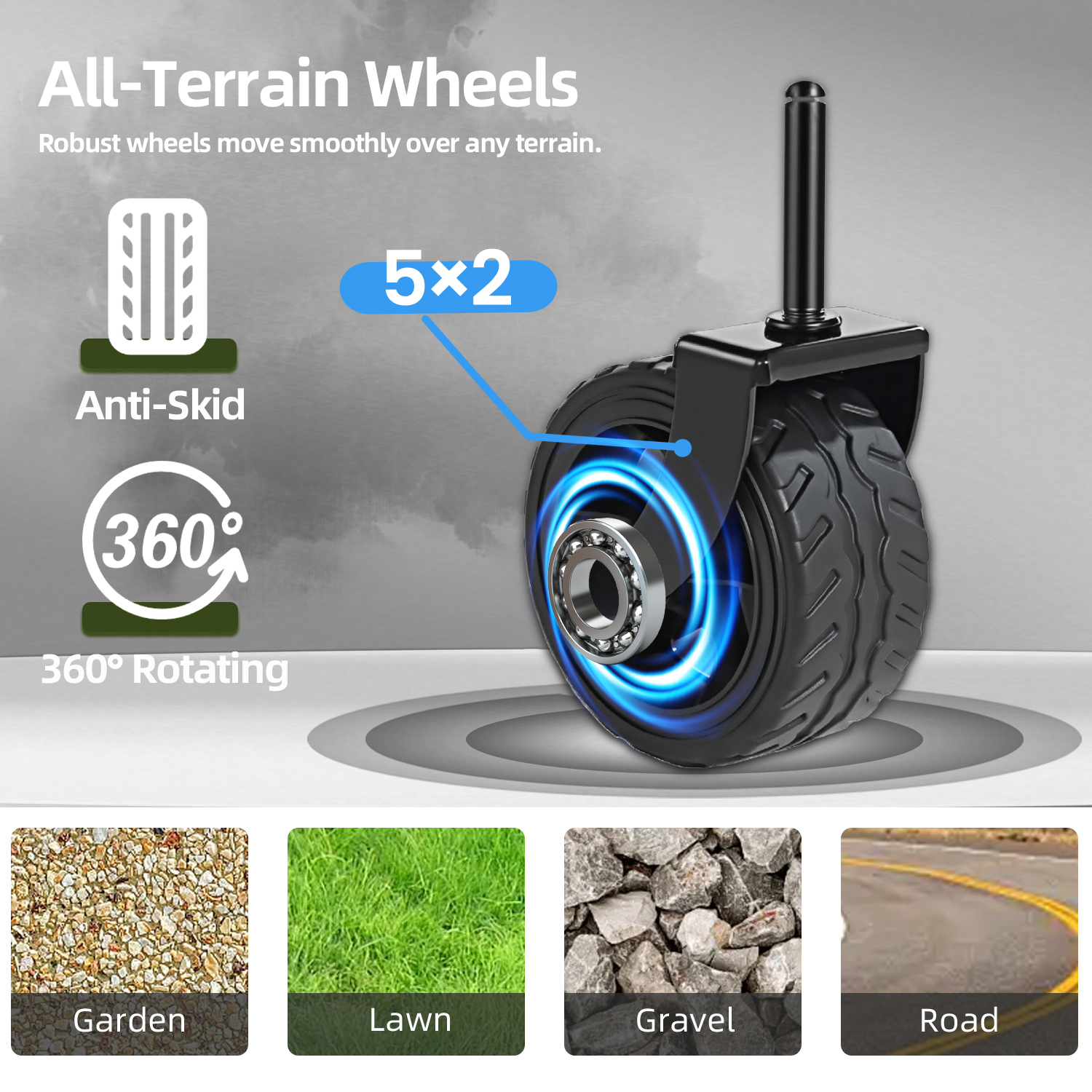 Upgraded 5x2  Wide Wheels- Expandable Dual- Layer Utility Wagon With  Extra Space  220lbs Capacity Grocery Cart For Camping  Shopping  Sports  Gardening  Fishing