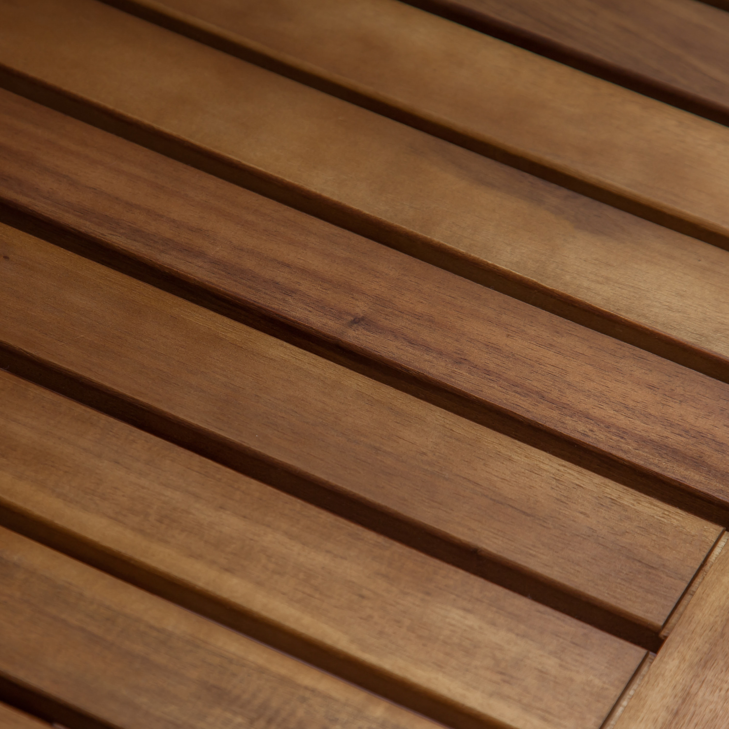 Acacia Wood and Iron Bench, picture 4 of 4
