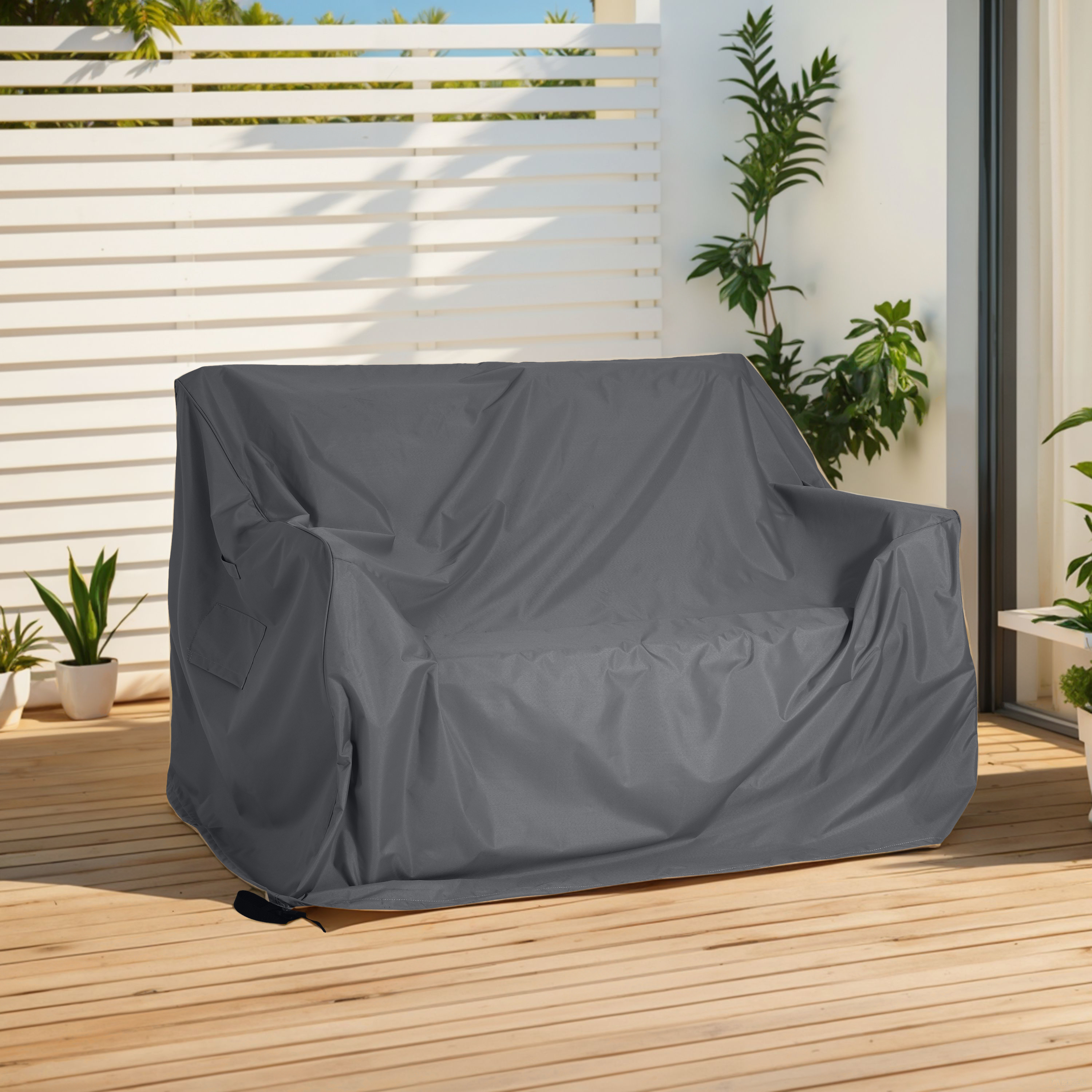 Shield Outdoor Loveseat Sofa Cover  Dark Gray