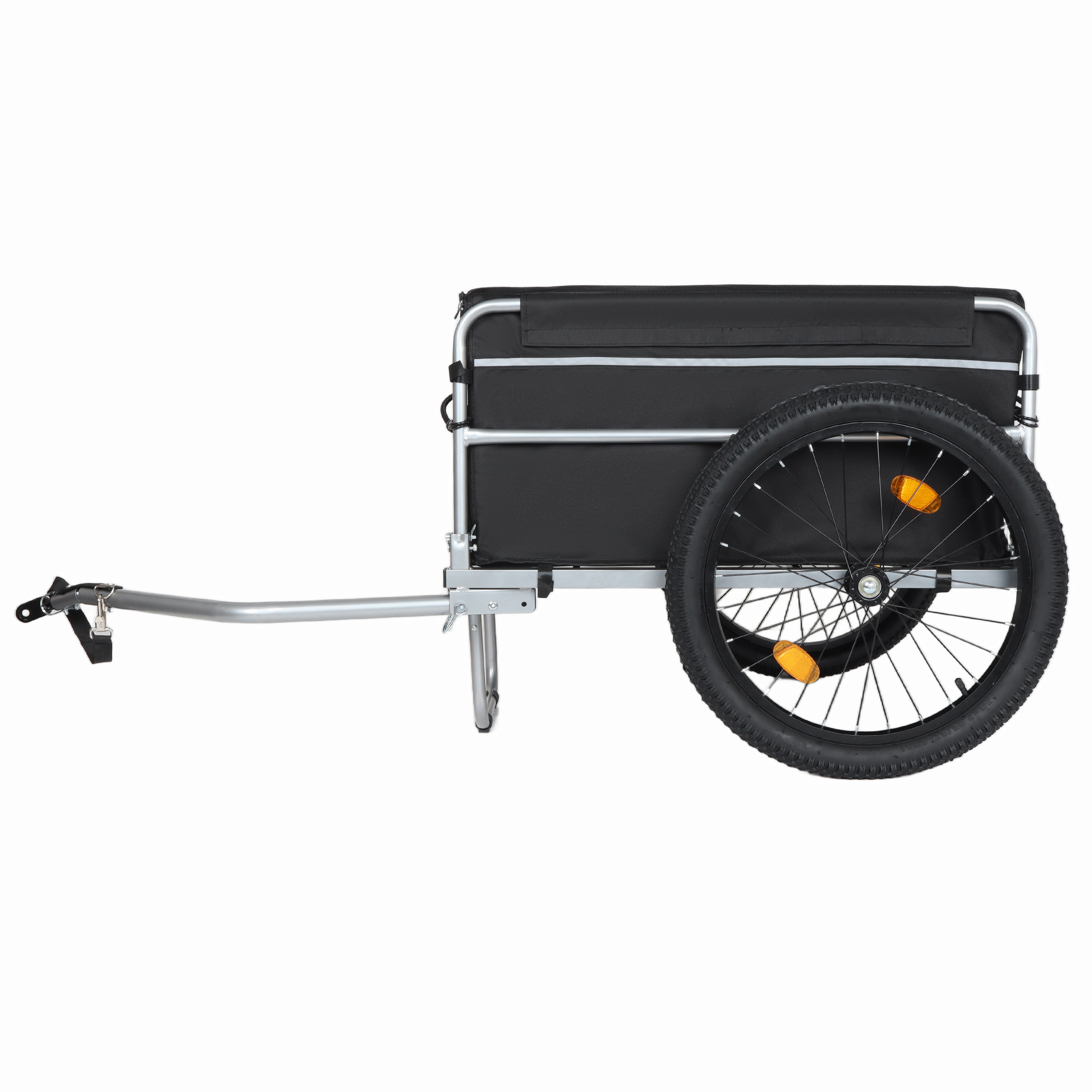 Heavy-duty Bicycle Cargo Trailer For Camping And Grocery Hauling_voghion.com