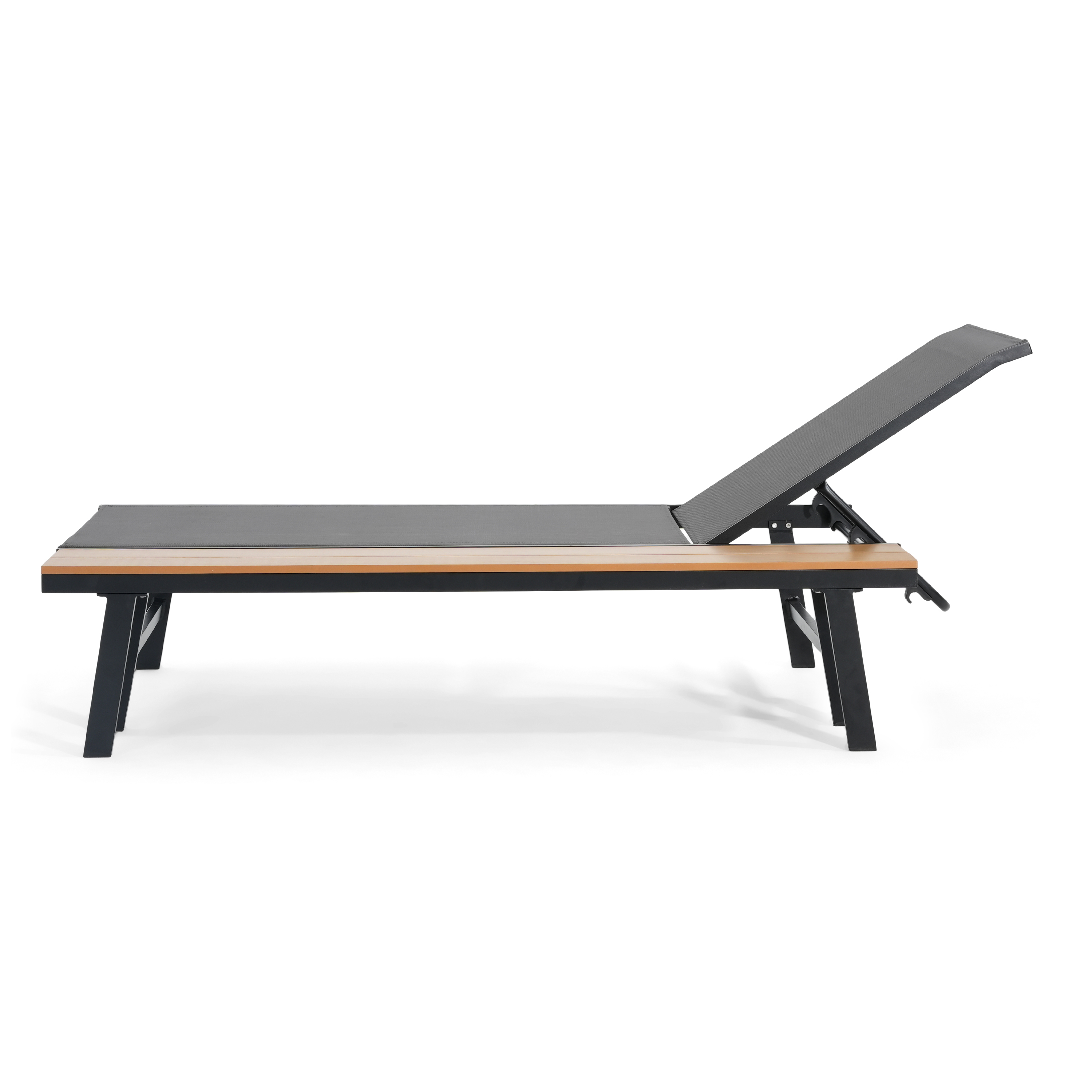 Aluminum Chaise Lounge with Side Table, picture 3 of 4
