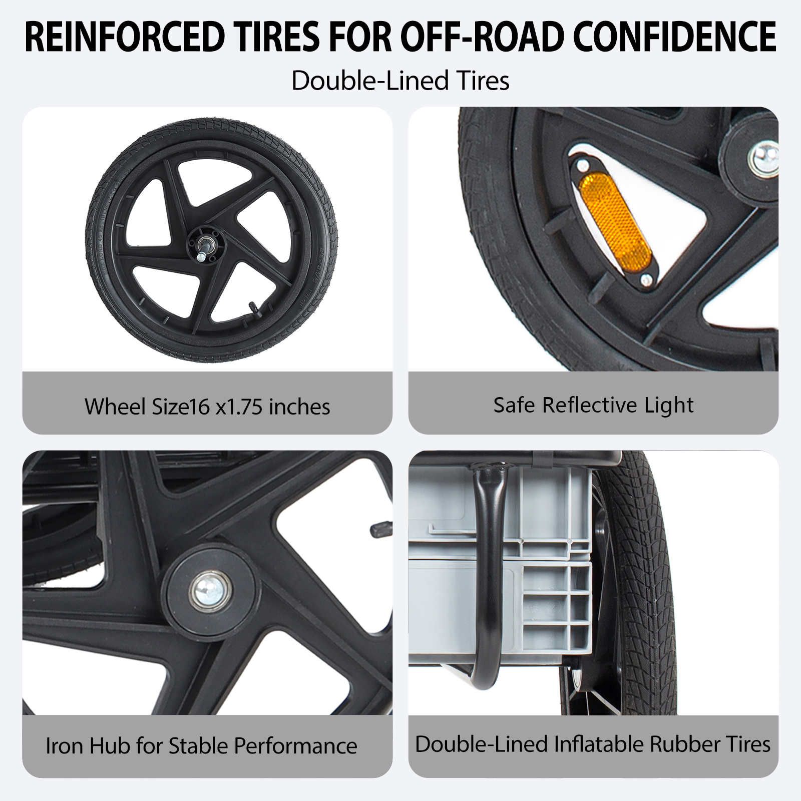 2- In- 1 Bike Cargo Trailer With Foldable Storage Box  Removable & Waterproof... 5