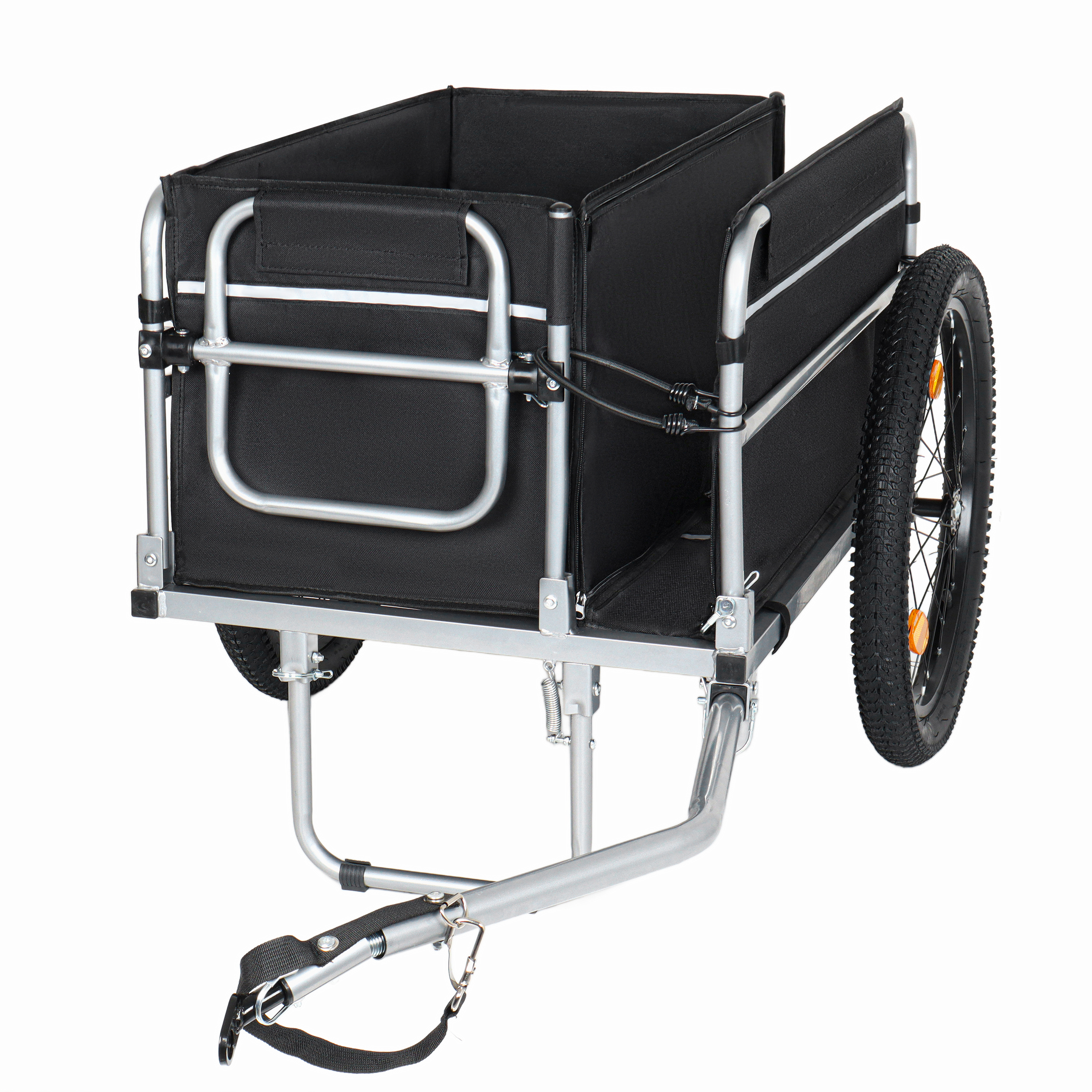 Heavy-duty Bicycle Cargo Trailer For Camping And Grocery Hauling_voghion.com