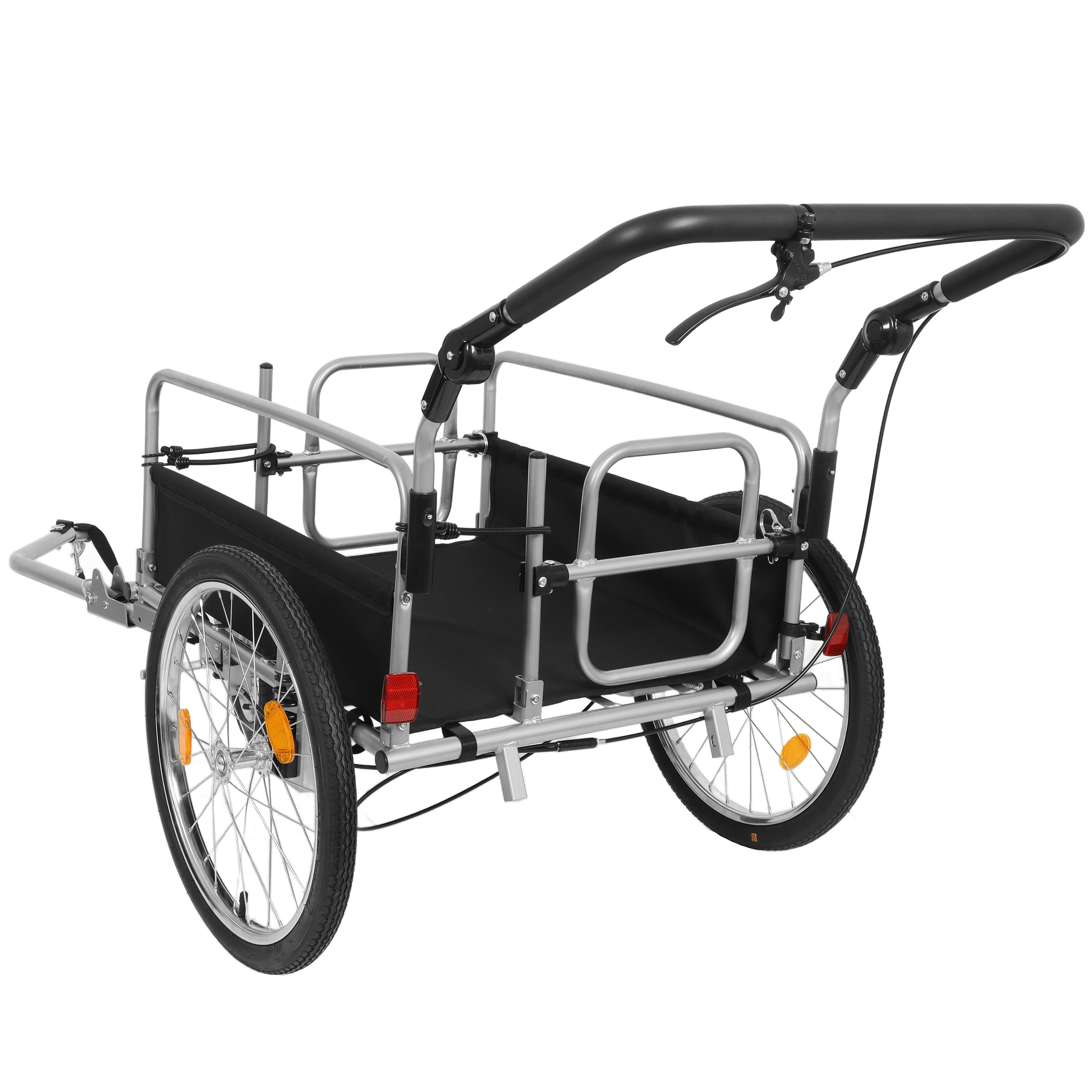 3- In- 1 Heavy- Duty Bike Cargo Trailer -  E- Bike Compatible Steel Frame... 4