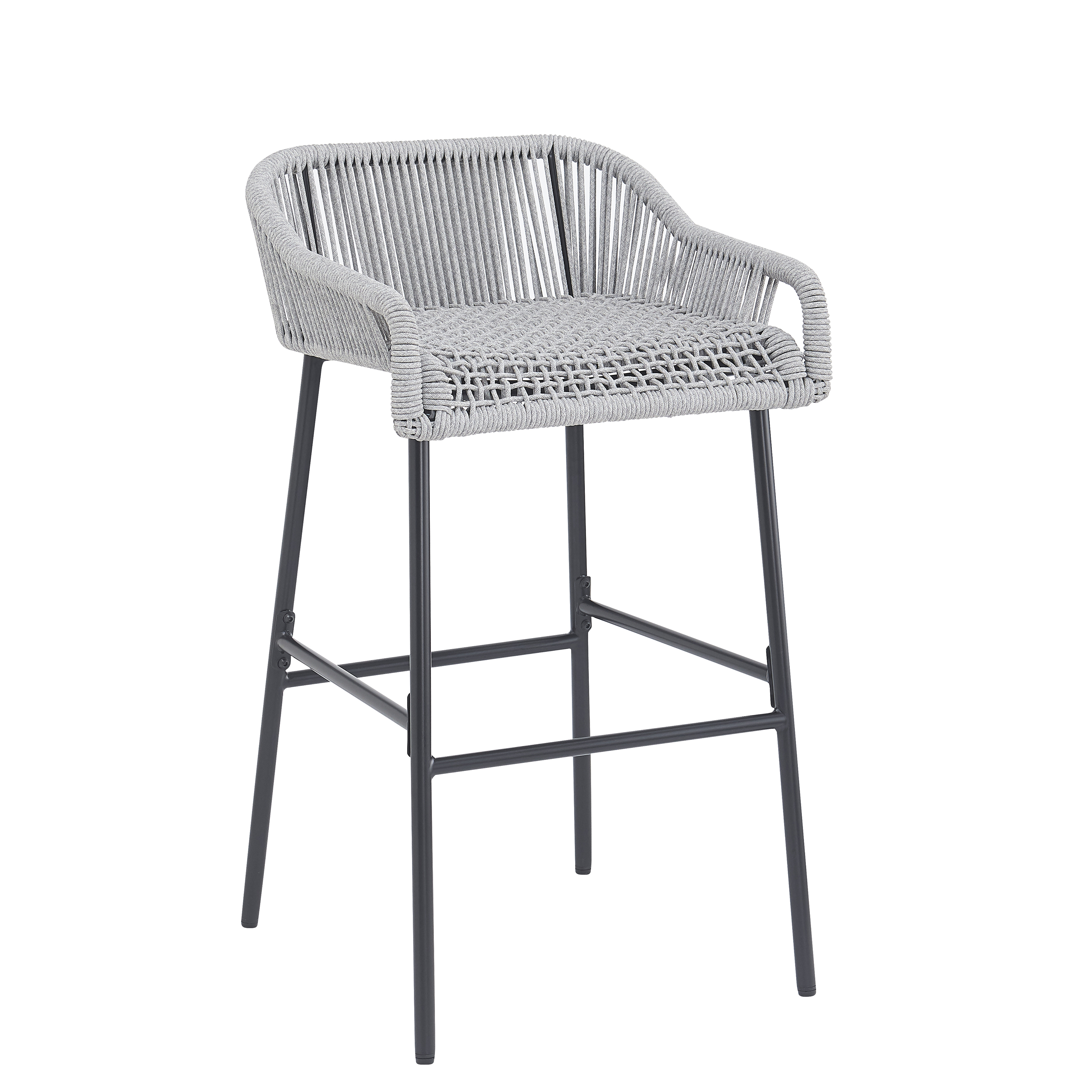 Rope Outdoor Bar Stool Set, picture 2 of 4