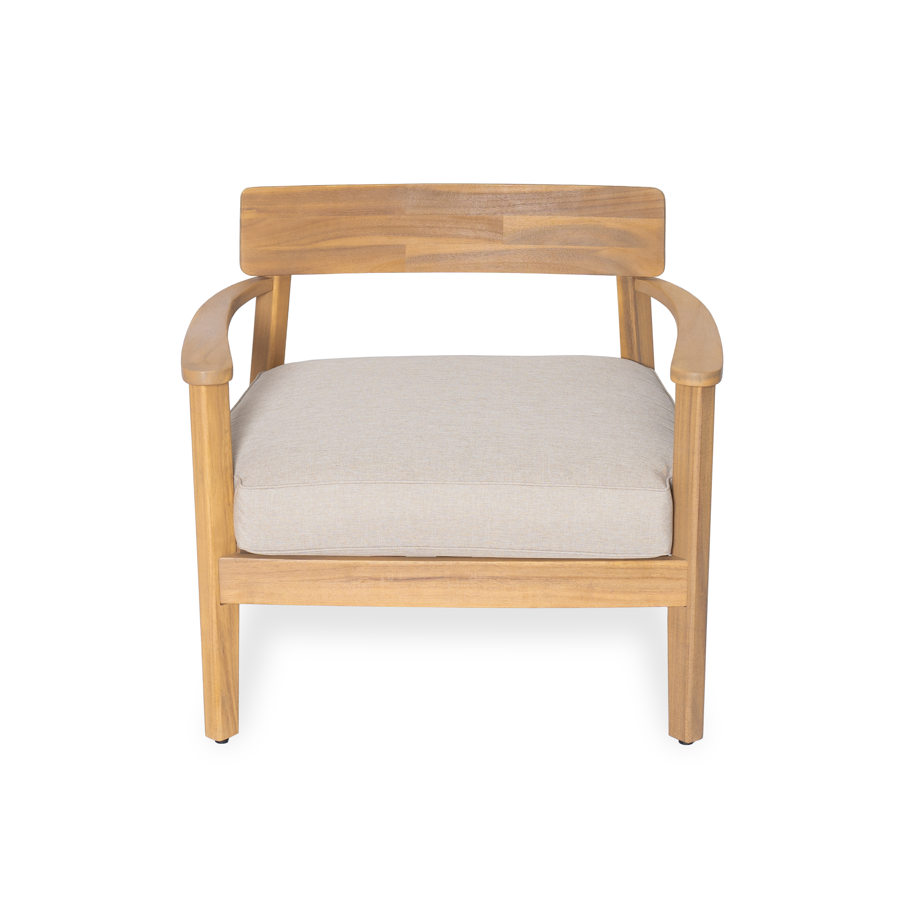 Acacia Wood Club Chair, picture 3 of 4