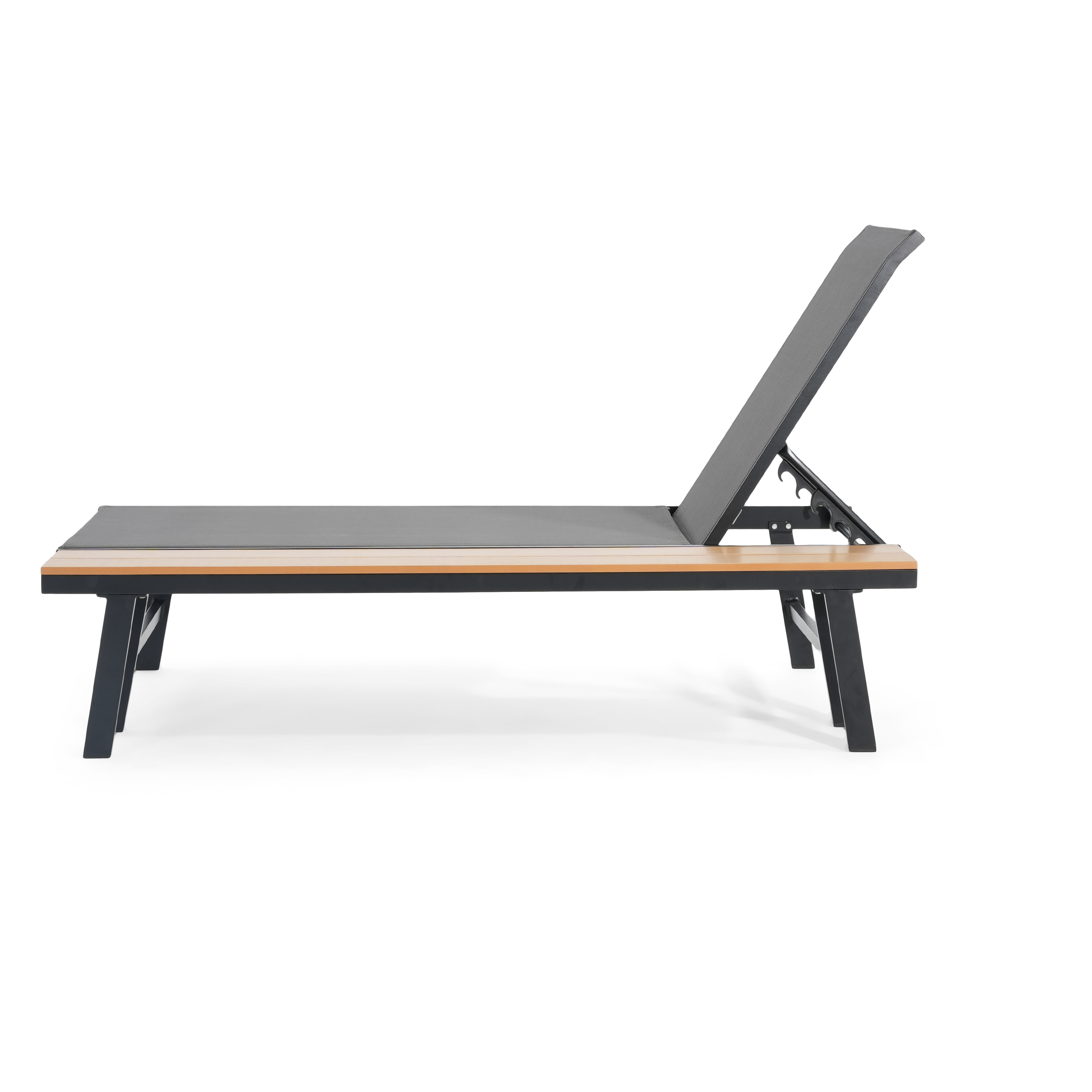 Aluminum Chaise Lounge with Side Table, picture 2 of 4