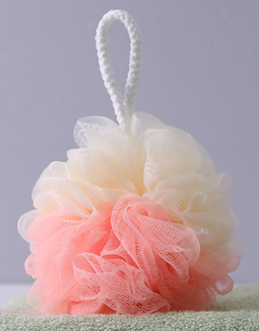 Two-color bathing ball-Rice Noodle-PE-1 piece