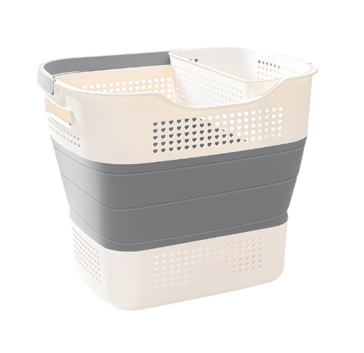 Large-capacity dirty clothes basket-including hanging basket-folding...