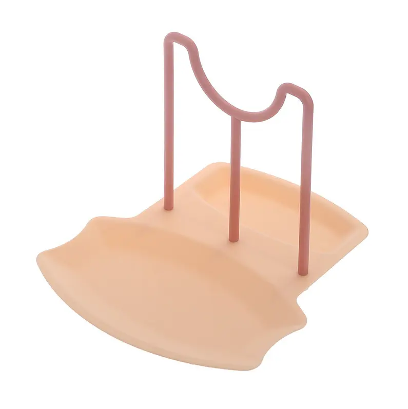 Creative pot lid rack-pink-ABS