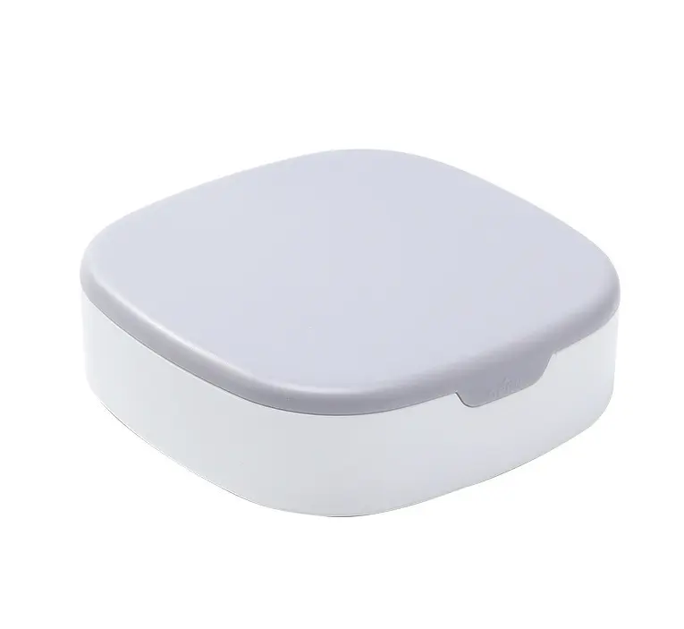 Jewelry storage box-with mirror-gray
