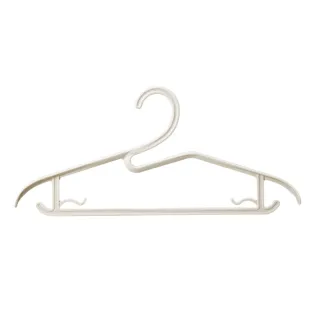 Skewed shoulder collar hanger-ivory white-pp-1 piece