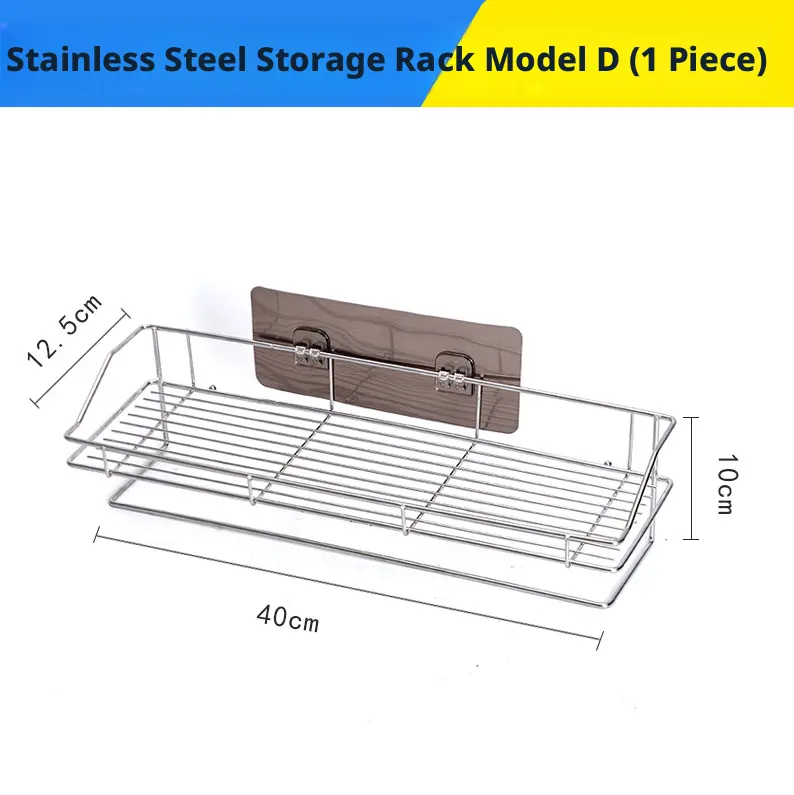 Drain rack-40cm-with towel bar-including patch-304 stainless steel