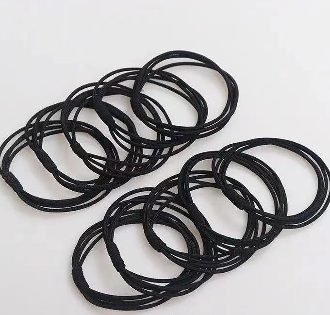 Four-in-one rubber band-black-polyester fiber-10 pieces-1 pack