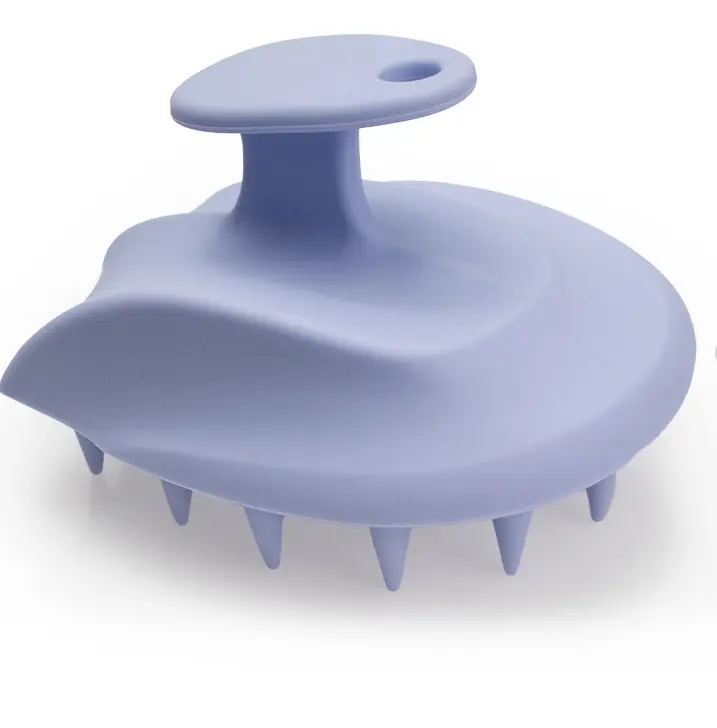 Hand-on shampoo brush-purple-silicone-1 piece