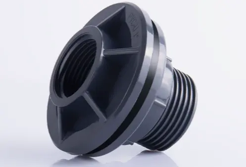 Water tank connector-6 points 3 4-dark grey-PVC