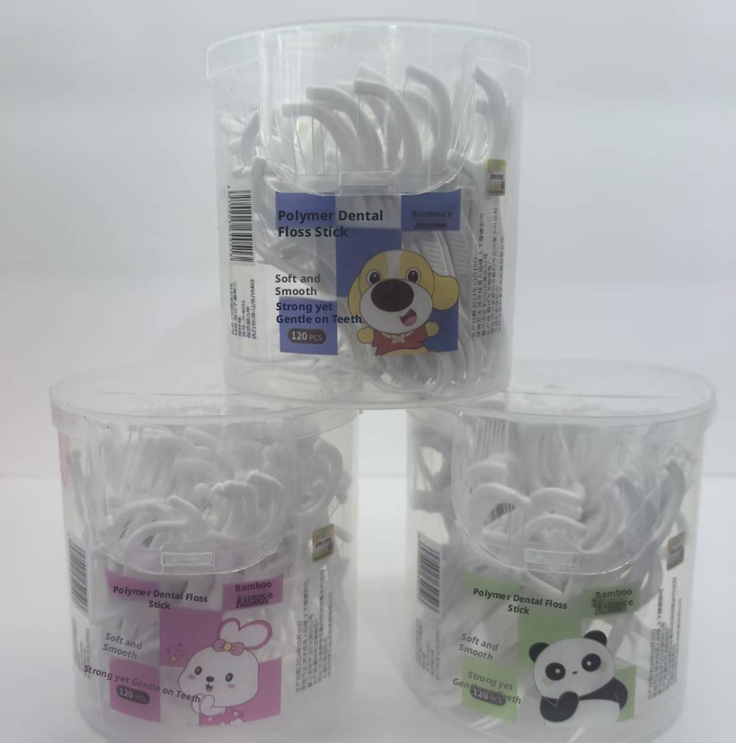 Disposable Cartoon Floss-Random Color-PP-120 pcs-1 box