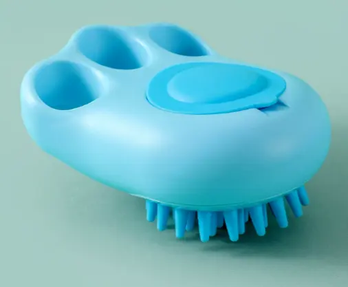 Pet bathing brush-blue-TPR+PP