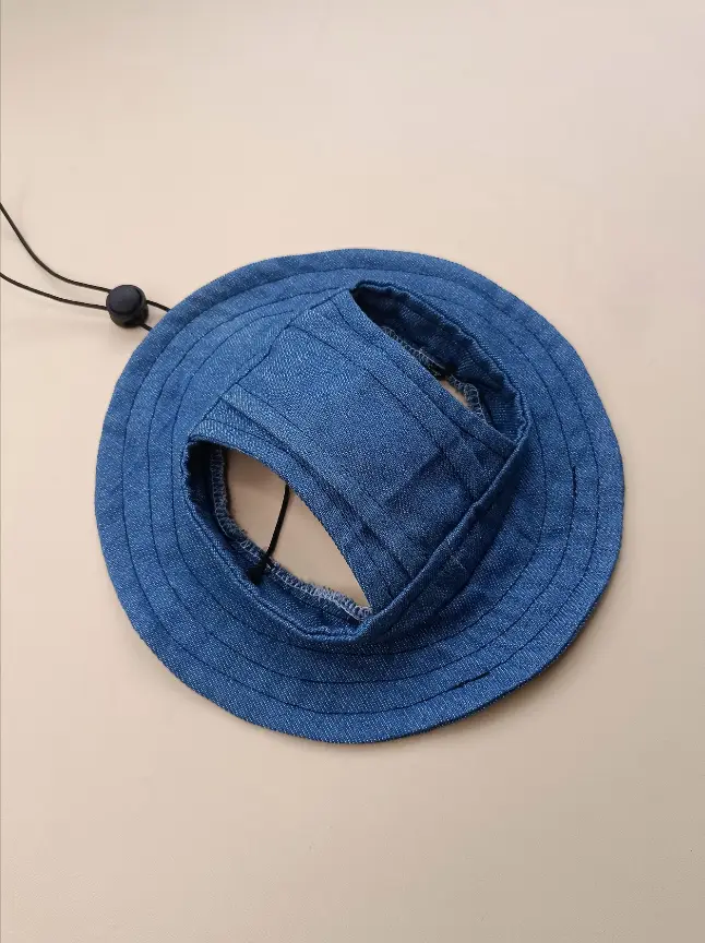 Pet Fisherman's Hat-Open-ear Model-XL-Jeans-1 piece