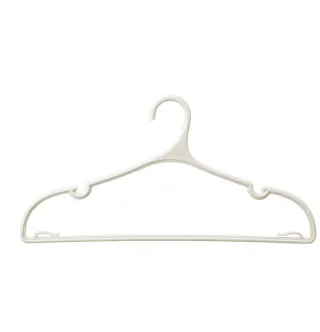 Anti-slip groove hanger-ivory white-pp-1 piece
