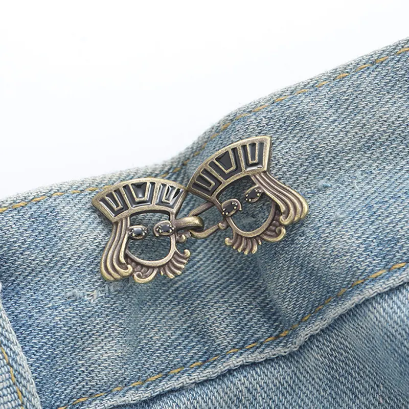 Poker Face and Waist Buckles-Copper-Alloy