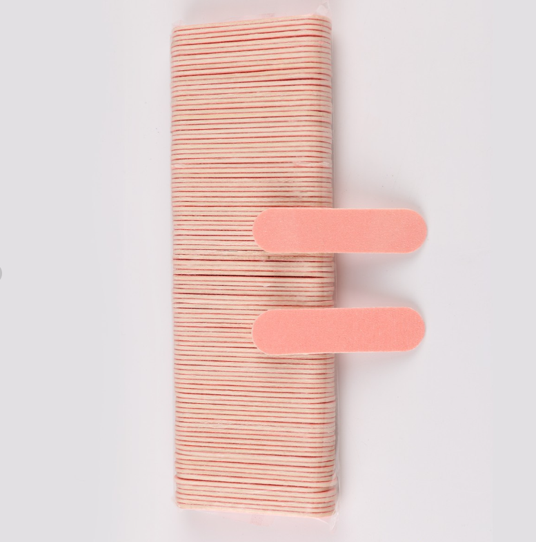 Disposable nail file-pink-100 pieces-1 pack