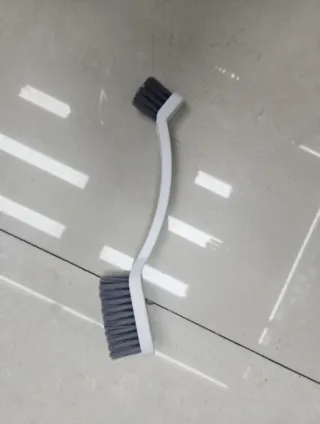 Double-headed cleaning brush-white-PP+PET-1 piece