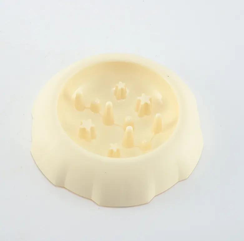 Pet Slow Food Bowl-Rice White-PP