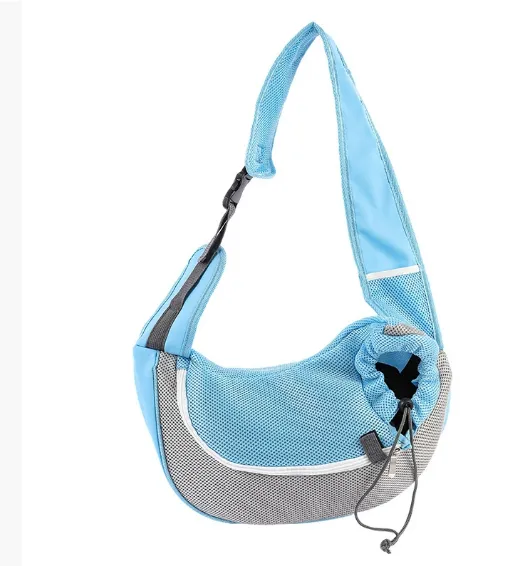 Pet bag-Burberry Single Shoulder Model-Water View Blue-L