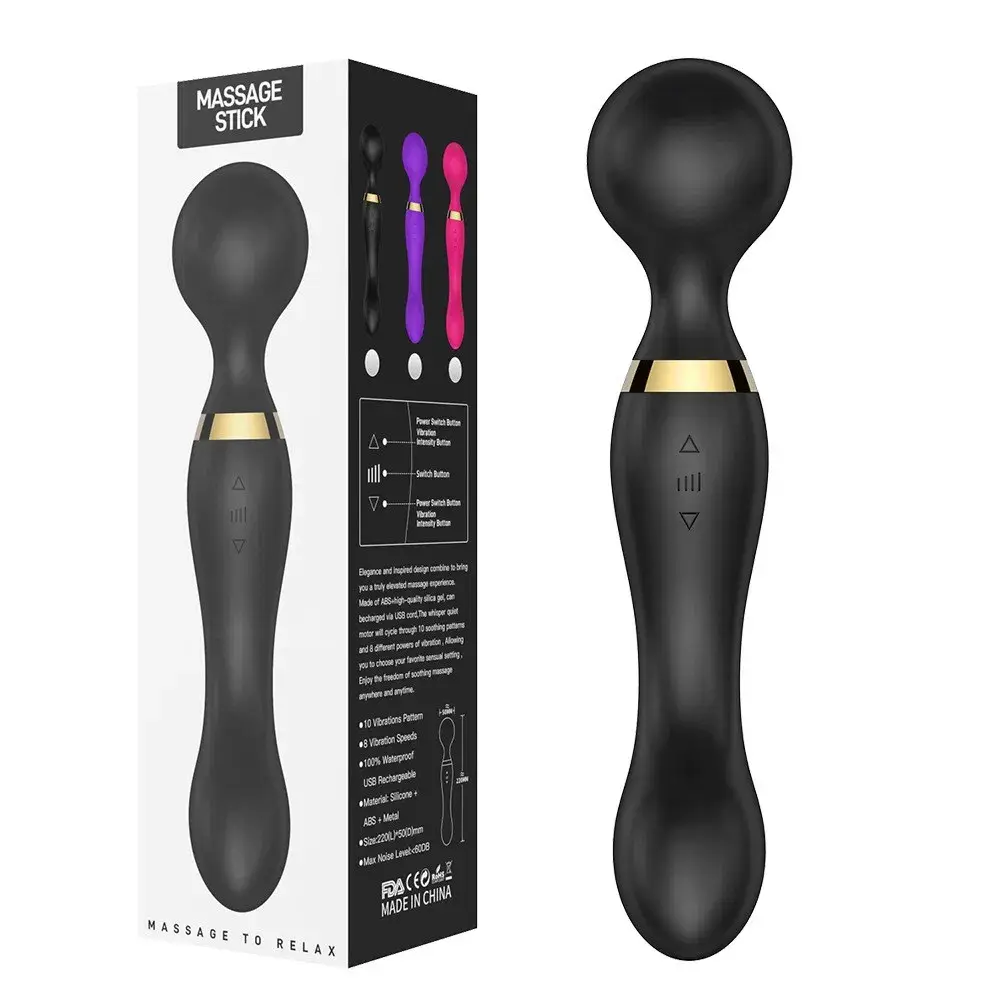 Multispeed Vibrating Rechargeable Magic Massager Wand Personal Full Body Therapy