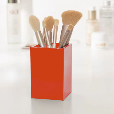 Orange Acrylic Pen Holder