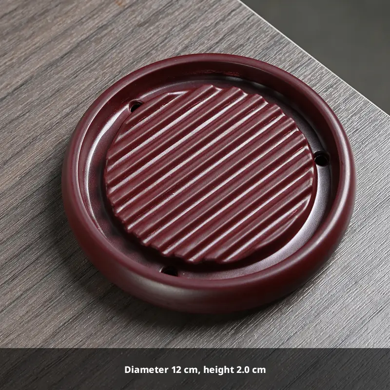 Chinese base for pot holder-round model-red-Bakelite-1 piece