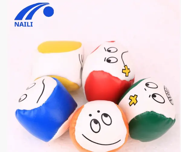 PU leather sandbag-Smiley face-Random pattern