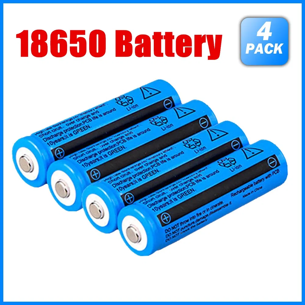 2PCS/4PCS/10PCS/50PCS/100PCS Rechargeable Battery 3000mAH 3.7V Li-ion BRC 11.1... 7