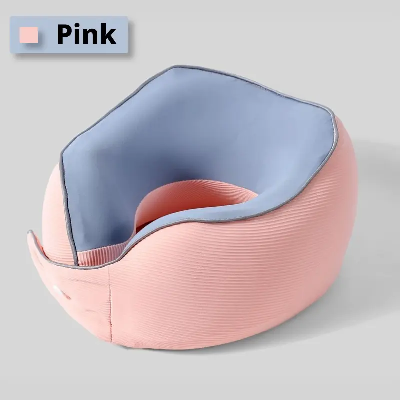 Memory cotton neck pillow-pink