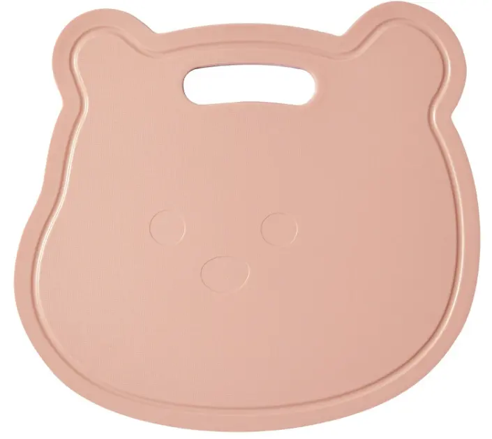 Cartoon Bear Chopping Board-Lotus Root Pink Color-PP